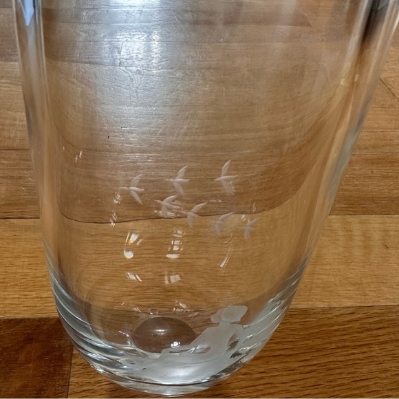 Swedish Mid Century Orrefors Etched Glass Vase. - Picture 7 of 7
